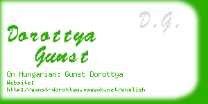 dorottya gunst business card